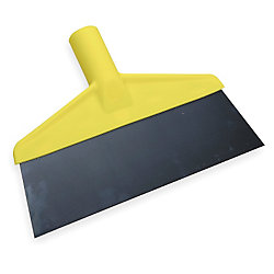 10" FLOOR SCRAPER,YELLOW THREADED SS 10/CS